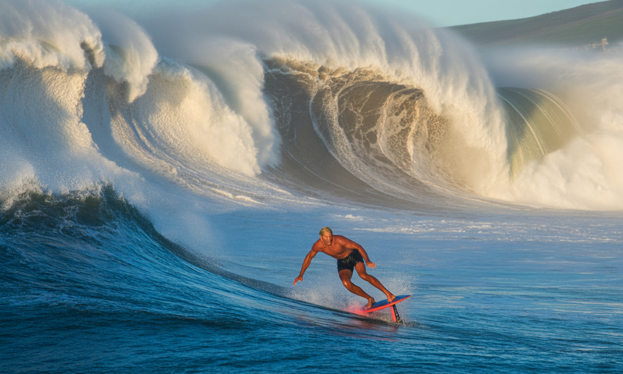 découvrez les moments incontournables de laird hamilton en foil sur les impressionnantes vagues de nazaré. une performance extraordinaire à ne pas manquer pour tous les fans de surf et de sensations fortes !