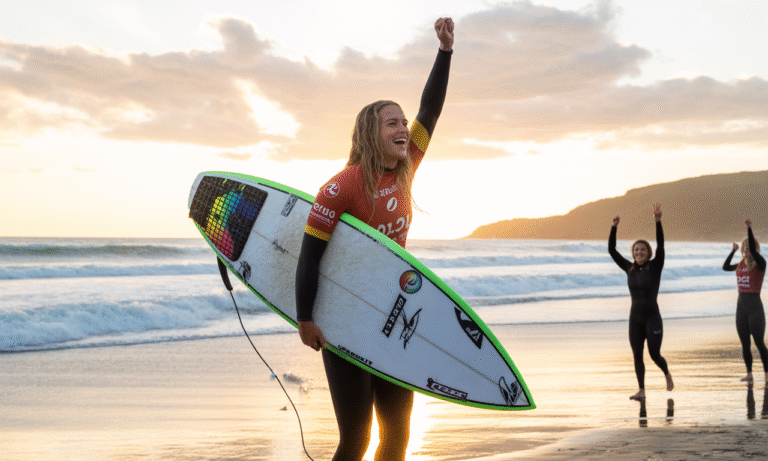 à seulement 21 ans, caroline marks partage les coulisses et ses émotions après avoir décroché le titre historique de championne du monde de surf. découvrez son parcours inspirant et les secrets de sa réussite exceptionnelle.