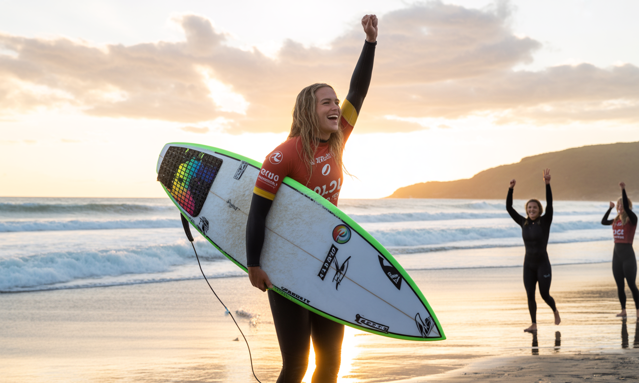 à seulement 21 ans, caroline marks partage les coulisses et ses émotions après avoir décroché le titre historique de championne du monde de surf. découvrez son parcours inspirant et les secrets de sa réussite exceptionnelle.