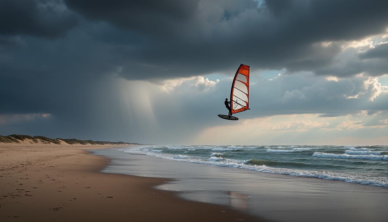 explorez les meilleurs spots de windsurf sur l'île de sylt lors du huitième jour de votre aventure, pour des sensations fortes et des paysages à couper le souffle.