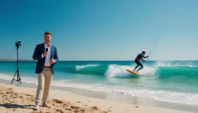découvrez l'histoire inspirante d'un présentateur tv passionné de windsurf, où sport et médias se rejoignent pour captiver les téléspectateurs.