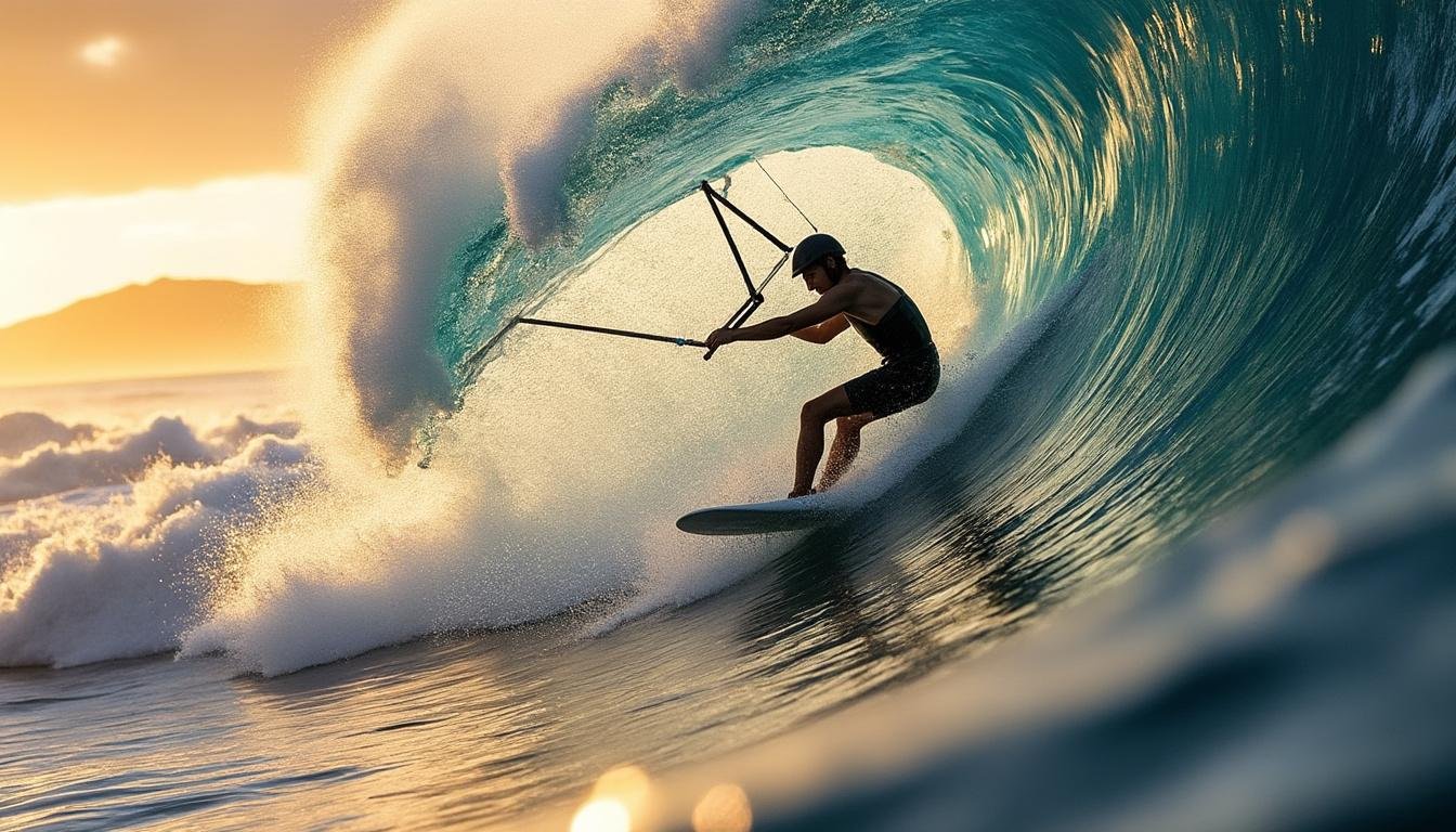 découvrez robby naish en pleine action à lanes, offrant une démonstration spectaculaire de windsurf alliant technique et passion.