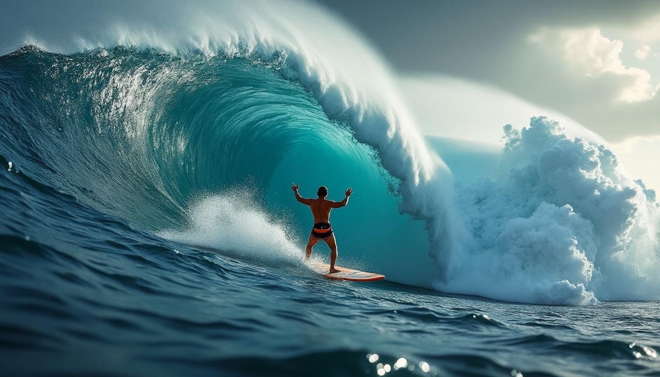 vivez l'aventure inoubliable de votre première session de windsurf à jaws, la destination emblématique pour les amateurs de sensations fortes et de vagues géantes.