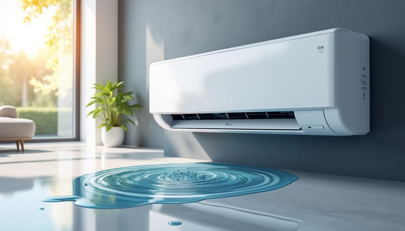 découvrez les causes courantes de la formation de flaques d'eau sous une pompe à chaleur air-eau intérieure et les solutions efficaces pour y remédier rapidement.