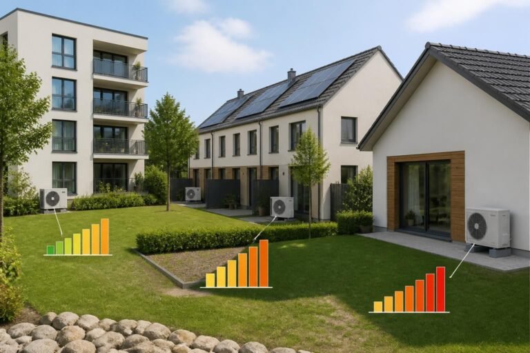 Consommation d&rsquo;une pompe à chaleur : moyennes par typologie de maison