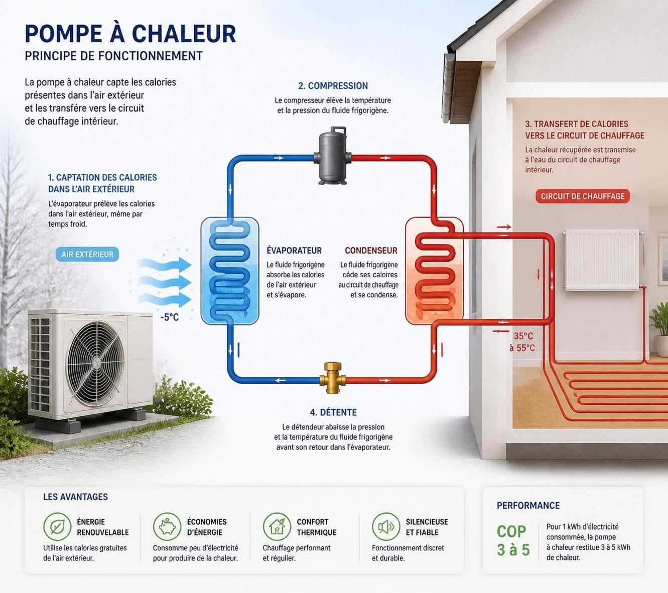 comment mesurer la performance saisonnière d'une pompe à chaleur grâce à l'indicateur etas, essentiel pour optimiser son efficacité énergétique.