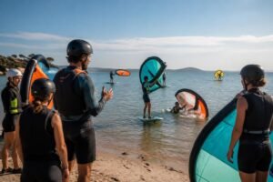 Initiation wing foil : ce qui se passe vraiment lors d&rsquo;un premier stage