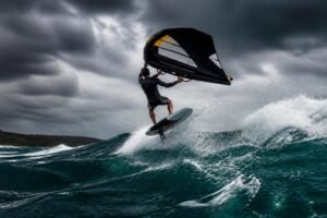 Jibe en wing foil : comment réussir vos virages au gros temps