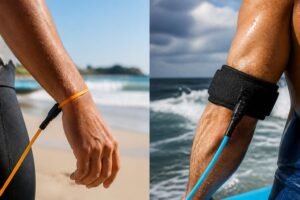 Leash de bodyboard : poignet ou bras, comment choisir ?