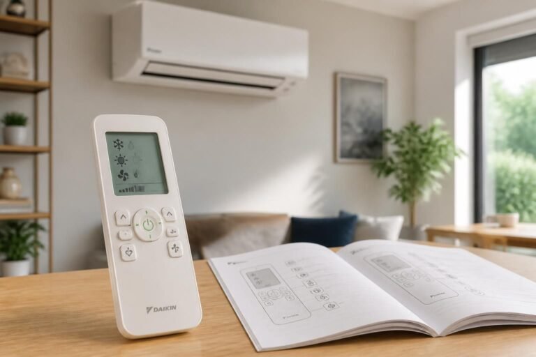 Notice Daikin climatisation : décoder les modes et symboles