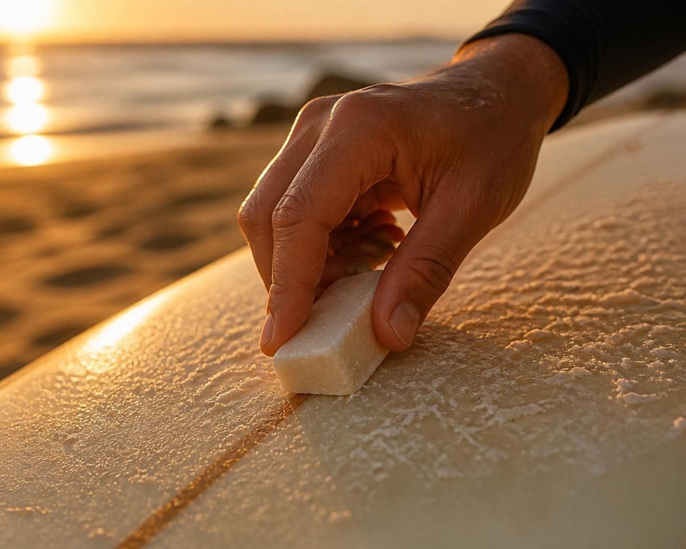 comment appliquer, entretenir et remplacer la wax de votre planche de surf pour une meilleure adhérence et performance sur les vagues.