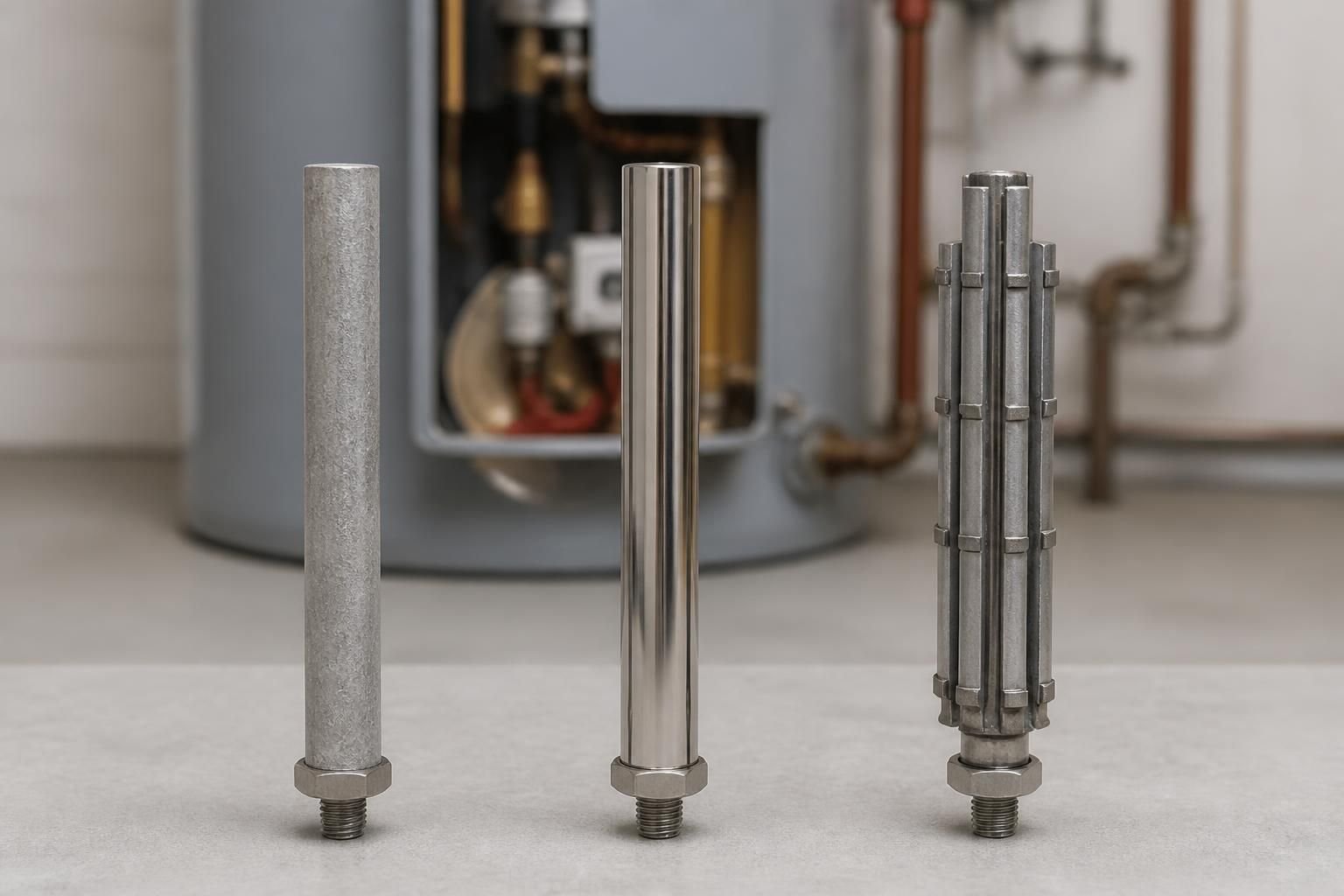 découvrez comment choisir l'anode idéale pour votre chauffe-eau : magnésium, titane ou hybride, en fonction de vos besoins et de la qualité de l'eau.