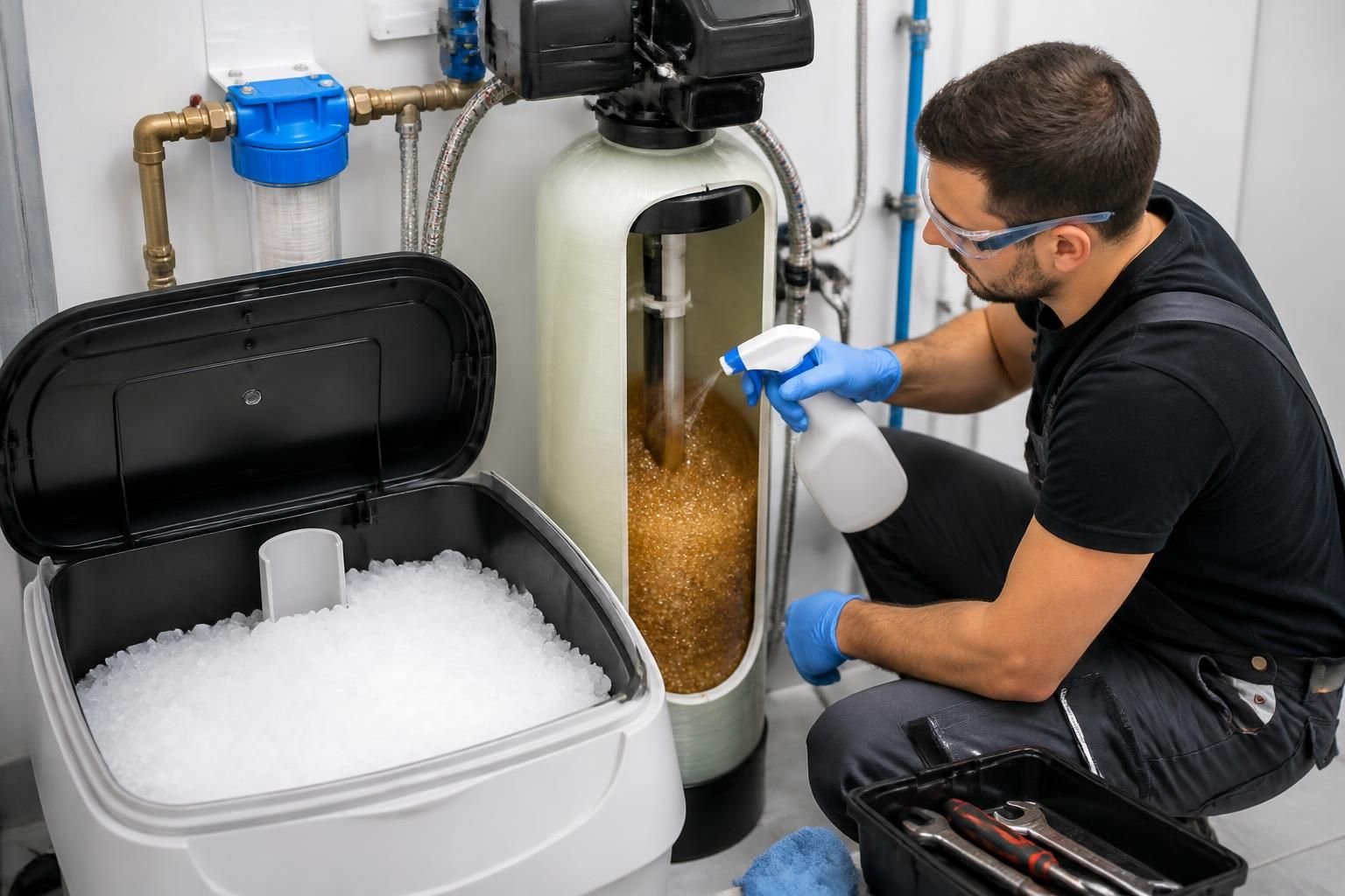 apprenez à entretenir efficacement votre adoucisseur d'eau en suivant nos conseils sur le dosage du sel, le remplacement de la résine et les méthodes de désinfection pour garantir une eau douce et de qualité.